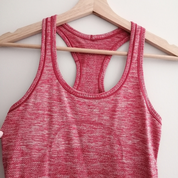 Lululemon Swiftly Tech Tank Top Heathered Cranberry Red 4 - Picture 6 of 16